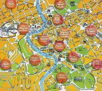 Carte des hôtels à Rome par quartiers